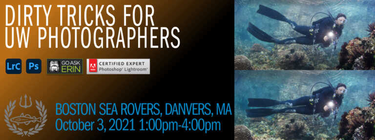 Dirty Tricks for Underwater Photographers using Lightroom and Photoshop