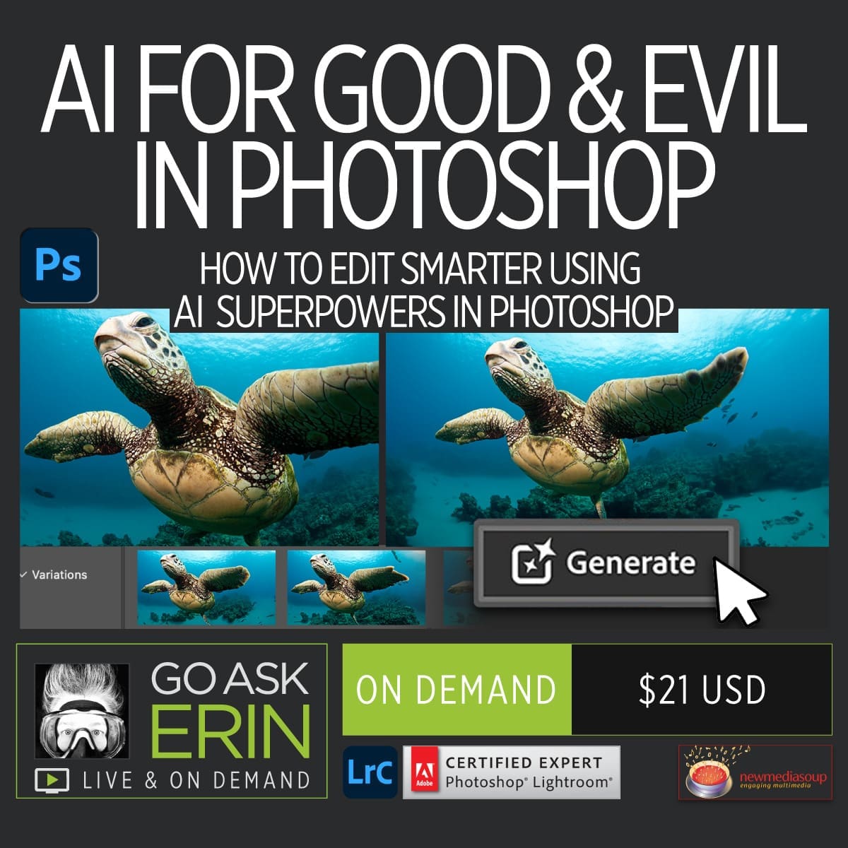 AI For Good and Evil in Photoshop - Part 2 - How to Edit Smarter Using AI Superpowers in Photoshop